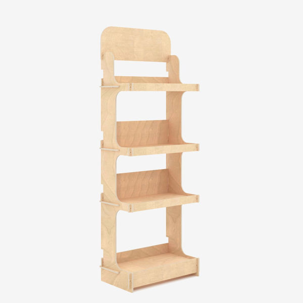 SU23b  Ahşap Çok Amaçlı Teşhir Standı, Gıda Teşhir, Kırtasiye Teşhir resmi