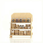 SU42 Tufetto Pro-Sergileme: 3 Katlı Ahşap Ticari Ürün Teşhir Standı & Mağaza İçi Satış Destekleyici resmi